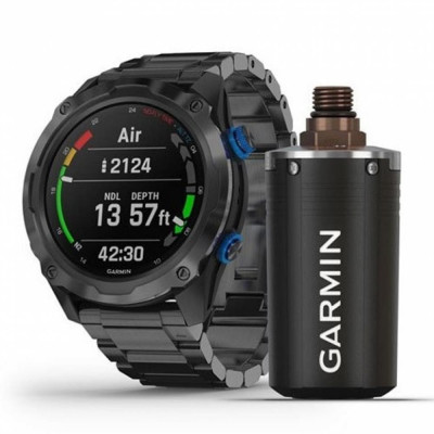 Спортивний годинник Garmin Descent Mk2i Bundle Titanium Carbon Grey w. Titanium Band w. Descent T1 (010-02132-12)