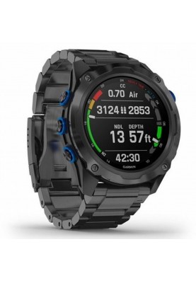 Спортивний годинник Garmin Descent Mk2i Bundle Titanium Carbon Grey w. Titanium Band w. Descent T1 (010-02132-12)