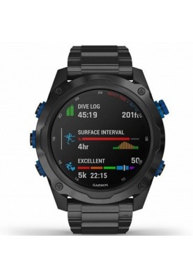 Спортивний годинник Garmin Descent Mk2i Bundle Titanium Carbon Grey w. Titanium Band w. Descent T1 (010-02132-12)