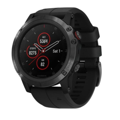 Спортивний годинник Garmin Fenix 5x Plus Sapphire Black with Black Band (010-01989-01)