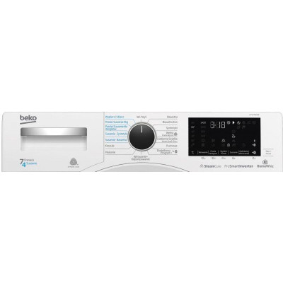 Пральна-сушильна машина автоматична Beko HTV7742XW