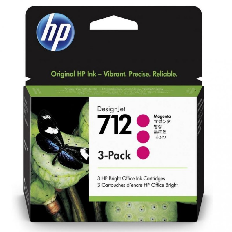 Струменевий картридж HP 712 Magenta 3-Pack (3ED78A)