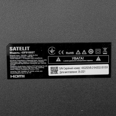 Телевiзор Satelit 43F9100ST
