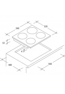 Варильна поверхня електрична Candy CI 640 CB