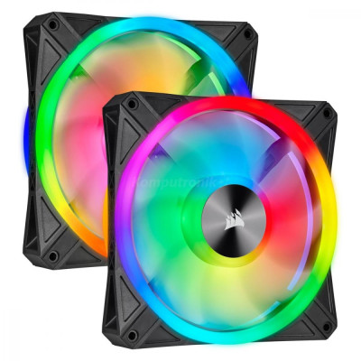 Вентилятор Corsair QL140 RGB 140mm PWM Dual Fan Kit RGB (CO-9050100-WW)