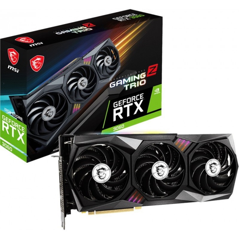 Відеокарта MSI GeForce RTX 3060 GAMING Z TRIO 12G