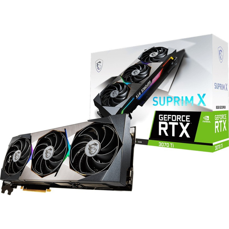 Відеокарта MSI GeForce RTX 3070Ti Suprim X 8GB GDDR6X LHR