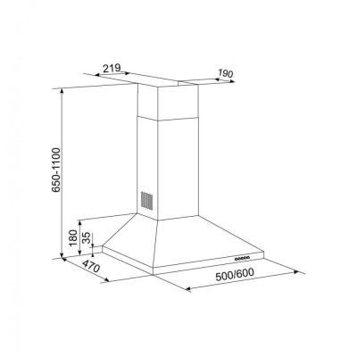 Витяжка купольна Eleyus Kent 700 50 IS