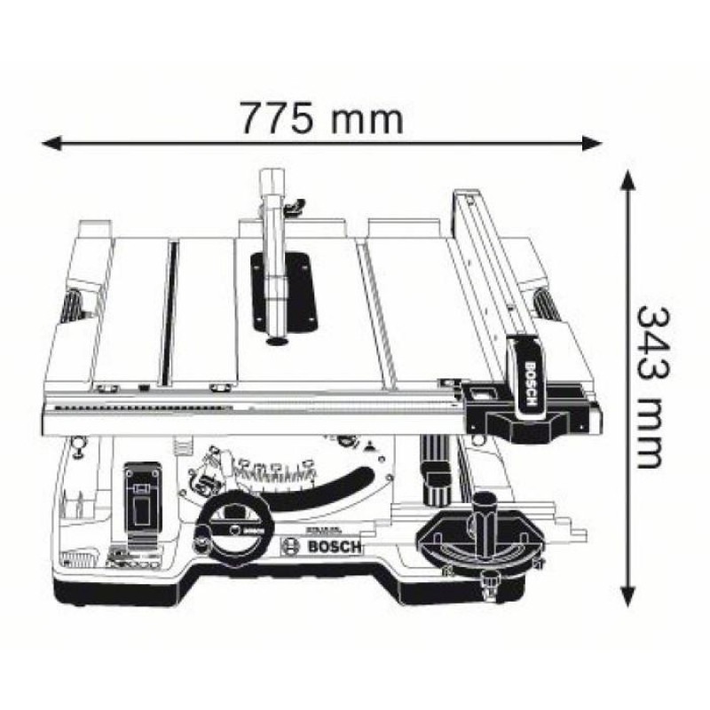 Дискова пилка Bosch GTS 10 XC (0601B30400)