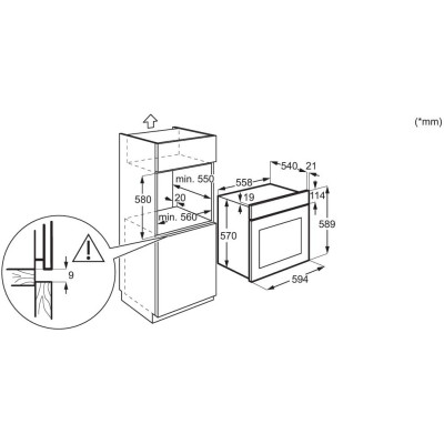 Духовка електрична Electrolux KODEC70BZ