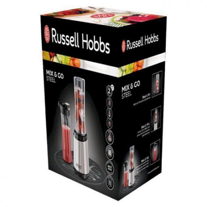 Фітнес-блендер Russell Hobbs Mix & Go Steel 23470-56