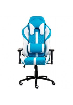 Комп'ютерне крісло для геймера Special4You ExtremeRace light blue/white (E6064)