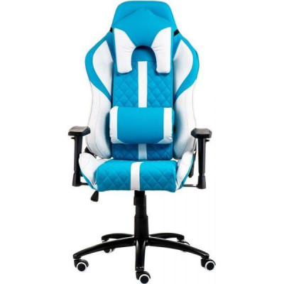 Комп'ютерне крісло для геймера Special4You ExtremeRace light blue/white (E6064)