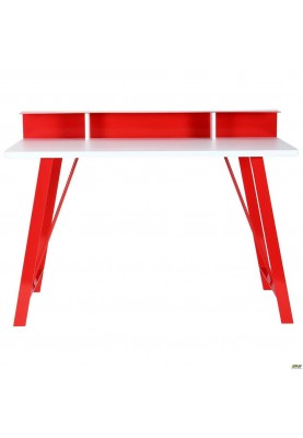 Комп'ютерний стіл Art Metal Furniture Mayakovsky червоний/білий (521167)