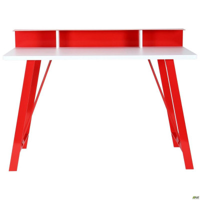 Комп'ютерний стіл Art Metal Furniture Mayakovsky червоний/білий (521167)