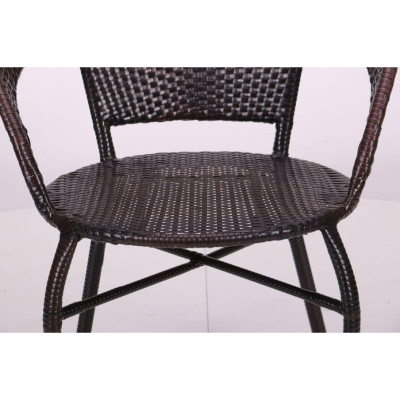 Крісло садове Art Metal Furniture Крісло Catalina коричневий ротанг (519695)