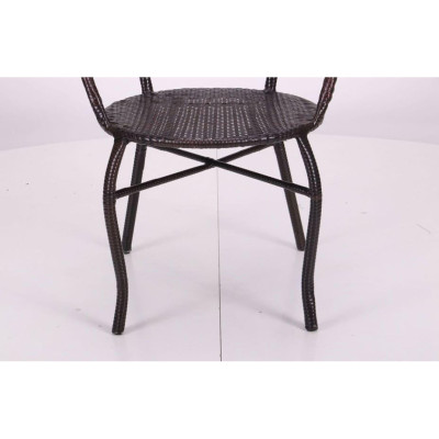 Крісло садове Art Metal Furniture Крісло Catalina коричневий ротанг (519695)