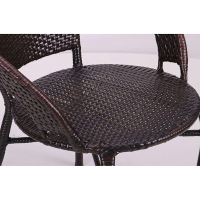 Крісло садове Art Metal Furniture Крісло Catalina коричневий ротанг (519695)