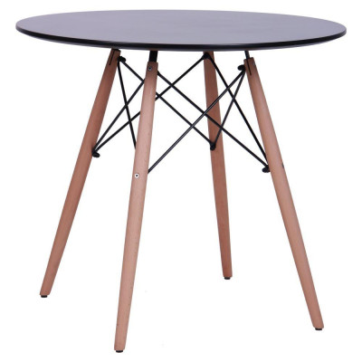 Нерозкладний стіл Art Metal Furniture Helis МДФ чорний (512040)