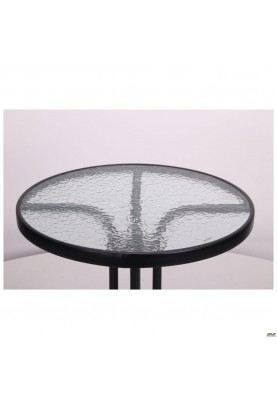 Нерозкладний стіл Art Metal Furniture Rico чорний, скло (519708)