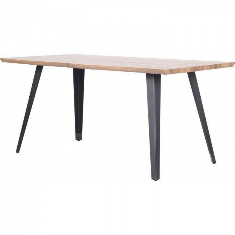 Нерозкладний стіл Art Metal Furniture Sheriff чорний/МДФ дуб шервуд (545785)