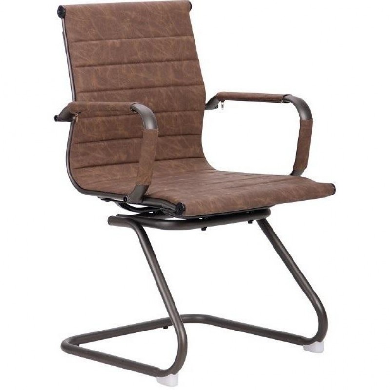 Офісне крісло для відвідувачів Art Metal Furniture Slim Gun CF wax coffee (521979)