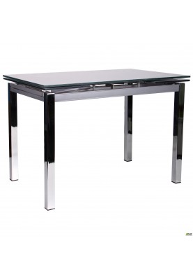 Розкладний стіл Art Metal Furniture Глорія хром/скло платина з візерунком (521257)
