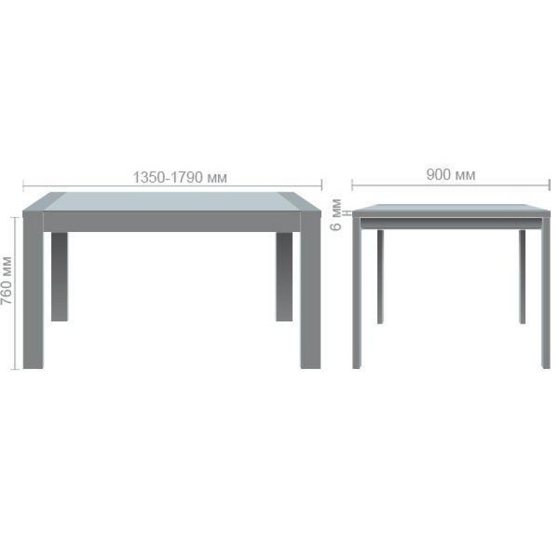 Розкладний стіл Art Metal Furniture Рейн горіх темний (516743)