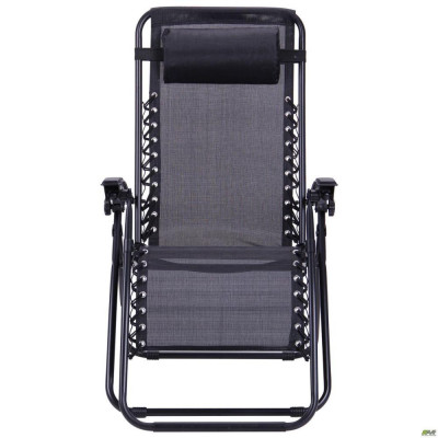 Шезлонг складаний Art Metal Furniture Релакс чорний/чорний (521855)