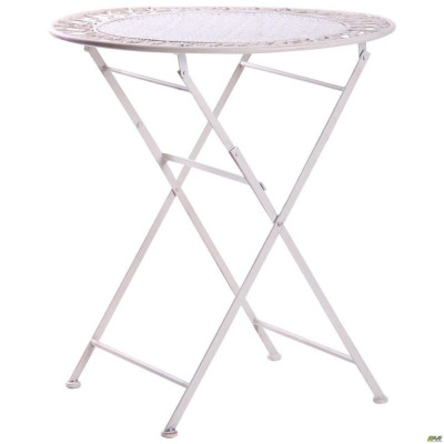 Стіл садовий Art Metal Furniture Стіл Тулон метал, вінтаж вайт (521823)