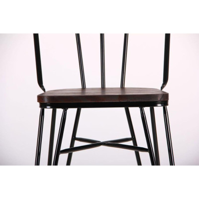 Стілець Art Metal Furniture Clapton, чорний (521109)