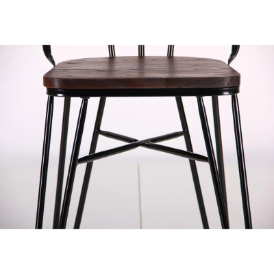 Стілець Art Metal Furniture Clapton, чорний (521109)