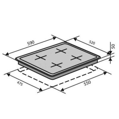 Варильна поверхня газова Ventolux HSF640-T3G CEST (IVORY/BRONZE)