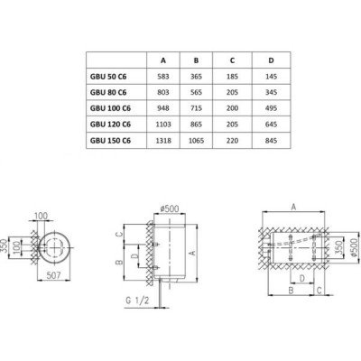 Водонагрівач (бойлер) електричний накопичувальний Gorenje GBU100C6