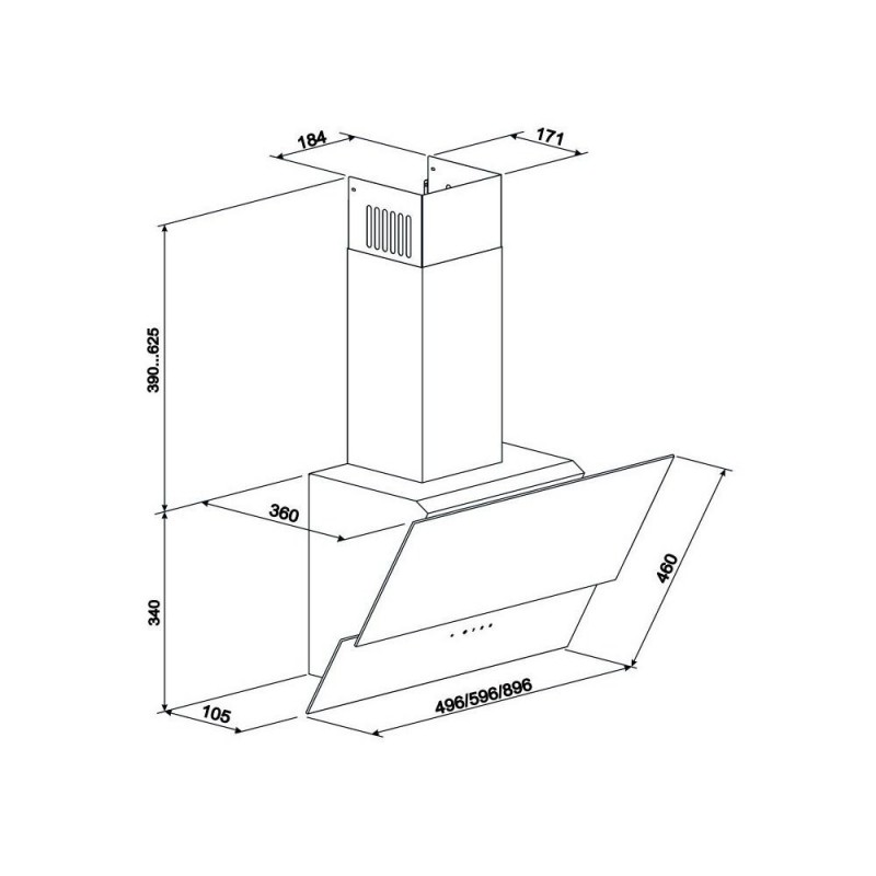 Витяжка похила Eleyus Element 1000 60 BG