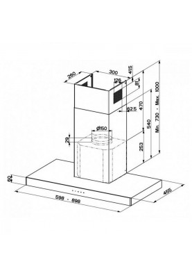 Витяжка Faber Stilo Glass Smart A60 (325.0617.017)