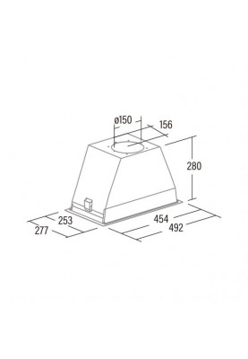 Вбудована витяжка Cata GL 45 X