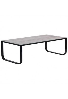 Журнальний столик Art Metal Furniture Oregon чорний/скло дуб шервуд (545131)