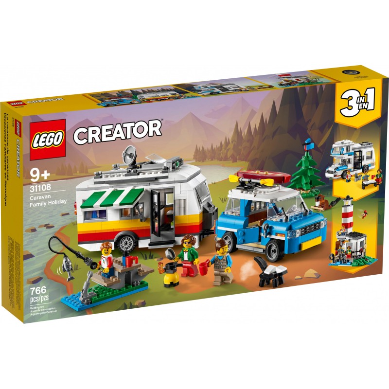 Блоковий конструктор LEGO Creator Відпустка в будинку на колесах 766 деталей (31108)