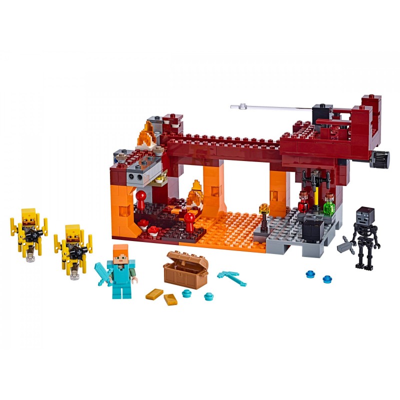 Блоковий конструктор LEGO Minecraft Палаючий міст (21154)