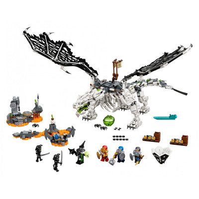 Блоковий конструктор LEGO Ninjago Дракон чарівника-скелета 1016 деталей (71721)