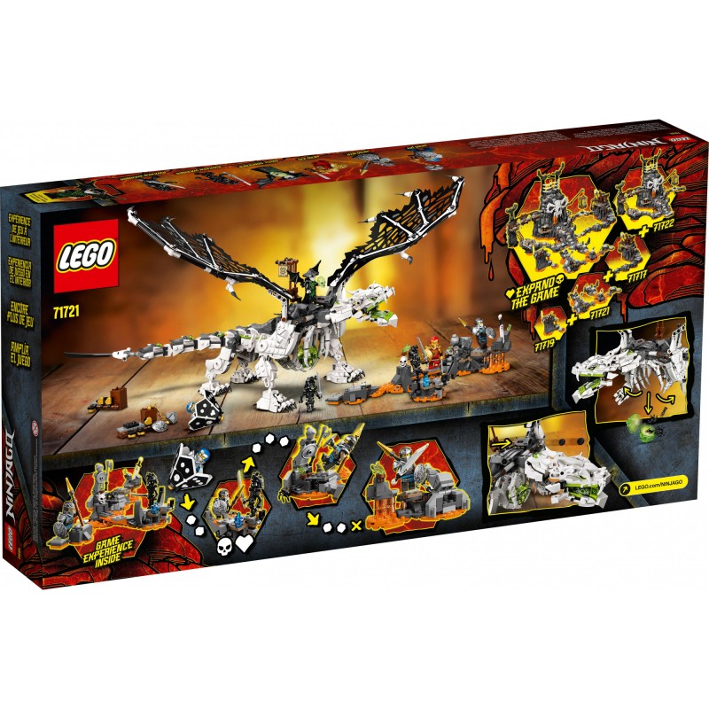 Блоковий конструктор LEGO Ninjago Дракон чарівника-скелета 1016 деталей (71721)