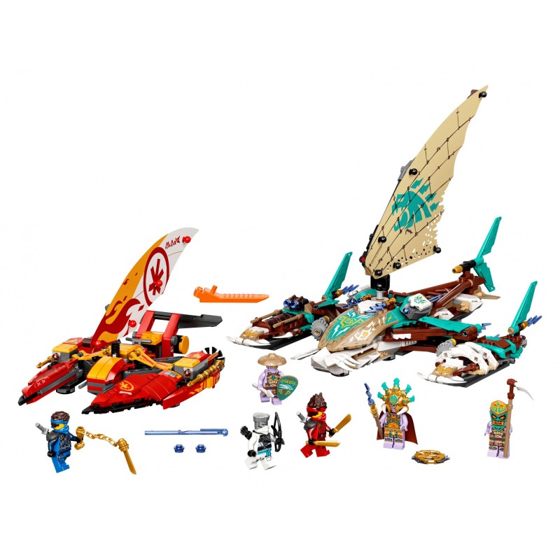 Блічний конструктор LEGO Ninjago Морський бій на катамаранах (71748)