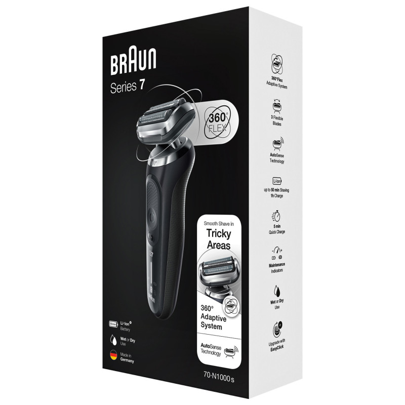 Електробритва чоловіча Braun Series 7360 Flex Wet&Dry 70-N1000s