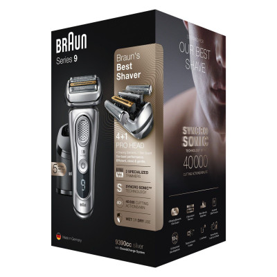 Електробритва чоловіча Braun Series 9 Wet&Dry 9390cc