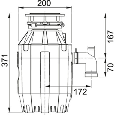 Подрібнювач харчових відходів Franke Turbo Elite TE-75 (134.0535.241)