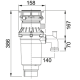 Подрібнювач харчових відходів Franke Turbo Elite TE-75S (134.0607.344)