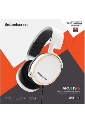 Комп'ютерна гарнітура SteelSeries Arctis 5 2019 Edition White (61507)