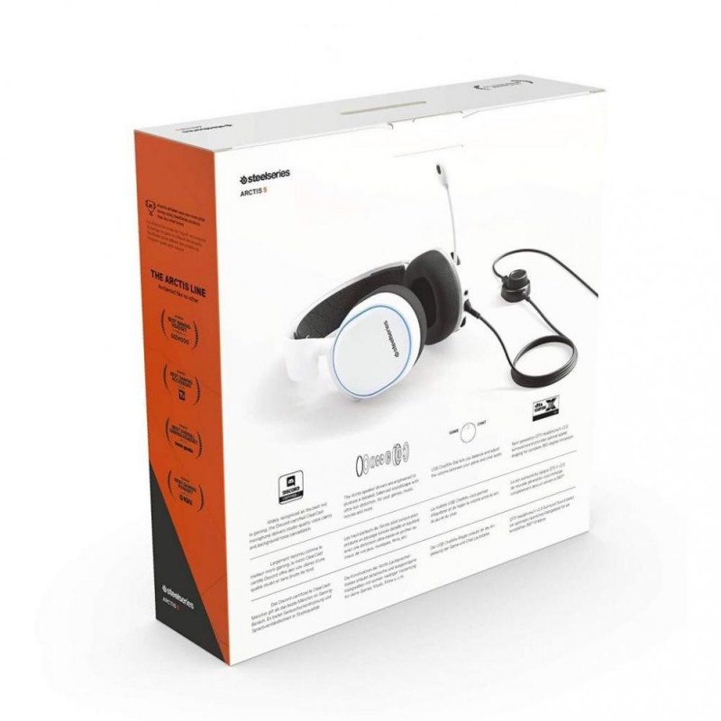 Комп'ютерна гарнітура SteelSeries Arctis 5 2019 Edition White (61507)