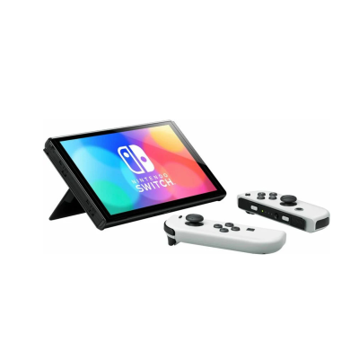 Портативна ігрова приставка Nintendo Switch OLED with White Joy-Con
